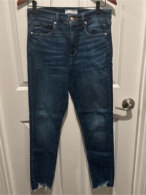 LOFT Dark Blue Ankle The Skinny Jeans Size 27 or 4